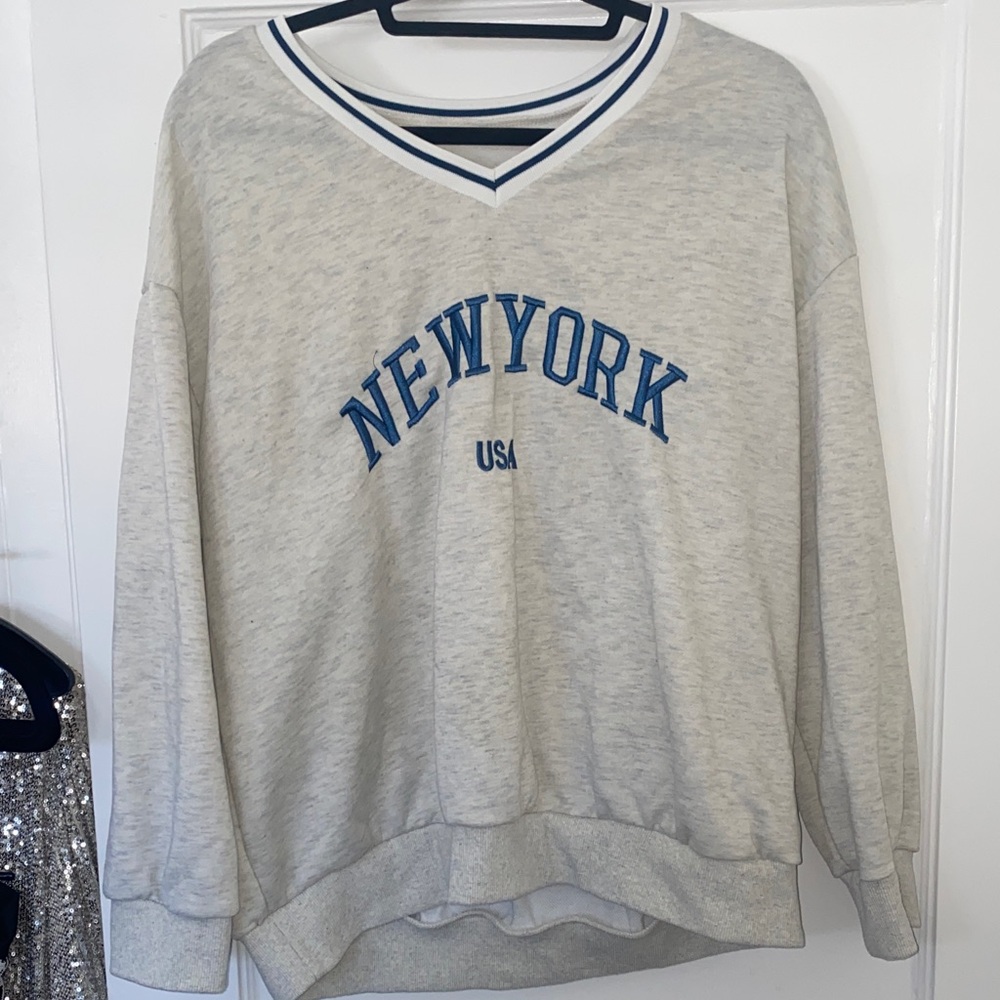 Gray New York USA Sweatshirt